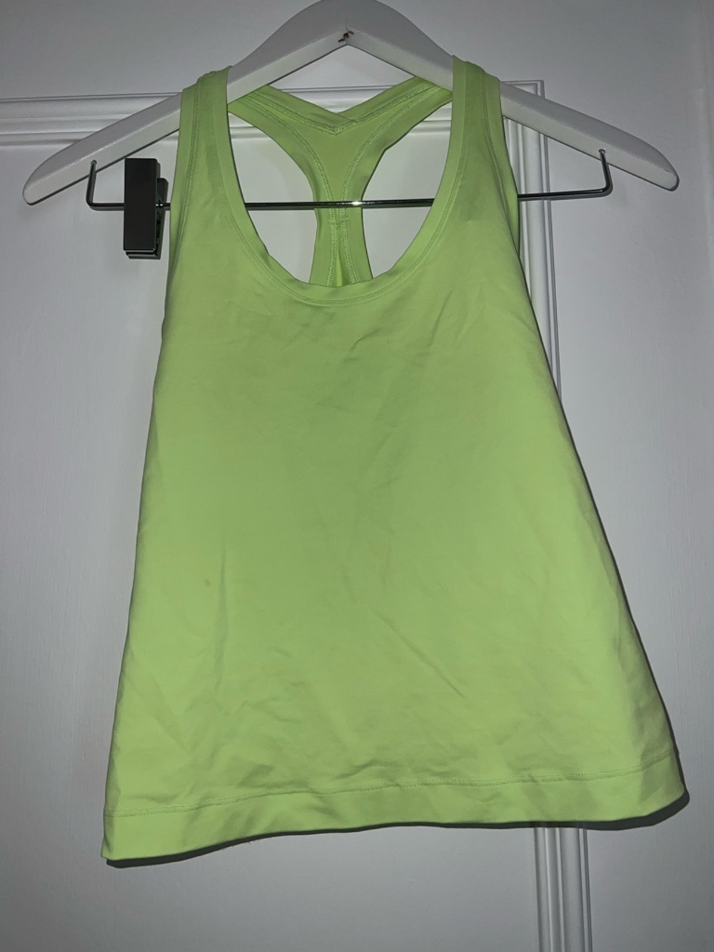 LULULEMON Women’s Neon Lime Racerback Tank Top💚🤍